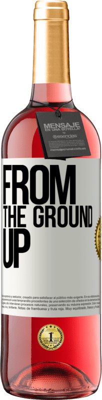 29,95 € Free Shipping | Rosé Wine ROSÉ Edition From The Ground Up White Label. Customizable label Young wine Harvest 2023 Tempranillo