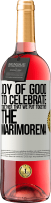 29,95 € 送料無料 | ロゼワイン ROSÉエディション 善の喜び、マリモレナを一緒にしたことを一緒に祝う ホワイトラベル. カスタマイズ可能なラベル 若いワイン 収穫 2025 Tempranillo
