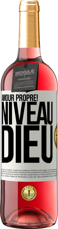 29,95 € Envoi gratuit | Vin rosé Édition ROSÉ Amour propre! Niveau Dieu Étiquette Blanche. Étiquette personnalisable Vin jeune Récolte 2024 Tempranillo