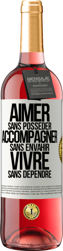 29,95 € Envoi gratuit | Vin rosé Édition ROSÉ Aimer sans posséder, accompagner sans envahir, vivre sans dépendre Étiquette Blanche. Étiquette personnalisable Vin jeune Récolte 2024 Tempranillo