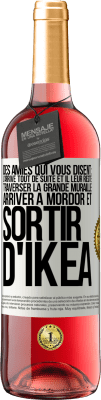 29,95 € Envoi gratuit | Vin rosé Édition ROSÉ Des amies qui vous disent: j'arrive tout de suite. Et il leur reste: traverser la Grande Muraille, arriver à Mordor et sortir d' Étiquette Blanche. Étiquette personnalisable Vin jeune Récolte 2024 Tempranillo