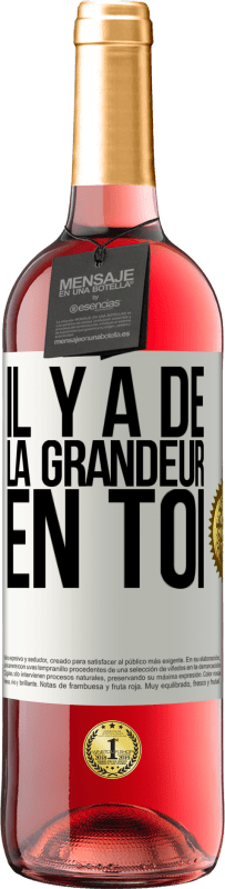 29,95 € Envoi gratuit | Vin rosé Édition ROSÉ Il y a de la grandeur en toi Étiquette Blanche. Étiquette personnalisable Vin jeune Récolte 2023 Tempranillo