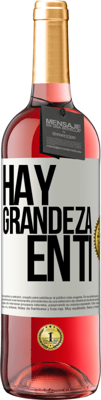 29,95 € Envío gratis | Vino Rosado Edición ROSÉ Hay grandeza en ti Etiqueta Blanca. Etiqueta personalizable Vino joven Cosecha 2024 Tempranillo