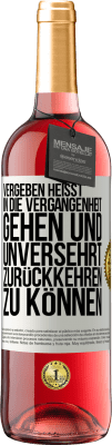 29,95 € Kostenloser Versand | Roséwein ROSÉ Ausgabe Vergeben heißt, in die Vergangenheit gehen und unversehrt zurückkehren zu können Weißes Etikett. Anpassbares Etikett Junger Wein Ernte 2023 Tempranillo