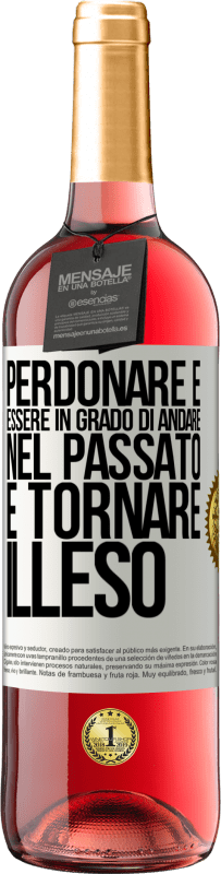 29,95 € Spedizione Gratuita | Vino rosato Edizione ROSÉ Perdonare è essere in grado di andare nel passato e tornare illeso Etichetta Bianca. Etichetta personalizzabile Vino giovane Raccogliere 2023 Tempranillo