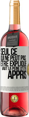 29,95 € Envoi gratuit | Vin rosé Édition ROSÉ Seul ce qui ne peut pas être expliqué vaut la peine d'être appris Étiquette Blanche. Étiquette personnalisable Vin jeune Récolte 2023 Tempranillo