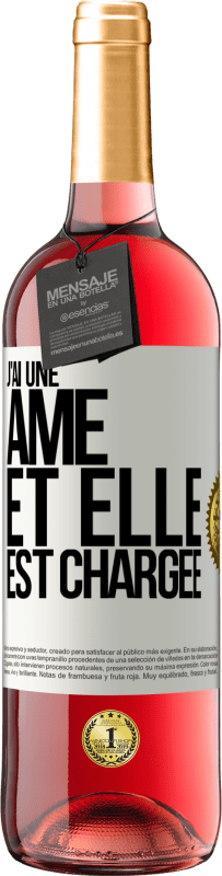 29,95 € Envoi gratuit | Vin rosé Édition ROSÉ J'ai une âme et elle est chargée Étiquette Blanche. Étiquette personnalisable Vin jeune Récolte 2023 Tempranillo