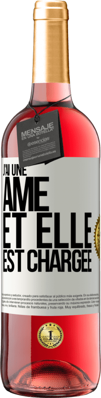 29,95 € Envoi gratuit | Vin rosé Édition ROSÉ J'ai une âme et elle est chargée Étiquette Blanche. Étiquette personnalisable Vin jeune Récolte 2025 Tempranillo