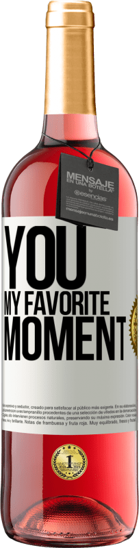 29,95 € Free Shipping | Rosé Wine ROSÉ Edition You. My favorite moment White Label. Customizable label Young wine Harvest 2024 Tempranillo