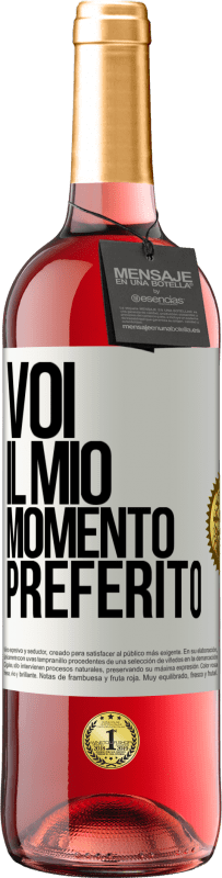 29,95 € Spedizione Gratuita | Vino rosato Edizione ROSÉ Voi. Il mio momento preferito Etichetta Bianca. Etichetta personalizzabile Vino giovane Raccogliere 2024 Tempranillo