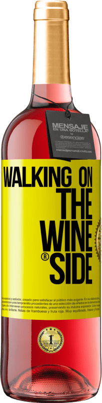 29,95 € 免费送货 | 桃红葡萄酒 ROSÉ版 Walking on the Wine Side® 黄色标签. 可自定义的标签 青年酒 收成 2025 Tempranillo