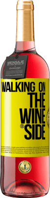 29,95 € Envoi gratuit | Vin rosé Édition ROSÉ Walking on the Wine Side® Étiquette Jaune. Étiquette personnalisable Vin jeune Récolte 2024 Tempranillo