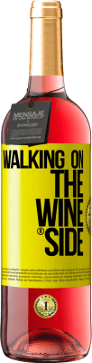 29,95 € Envoi gratuit | Vin rosé Édition ROSÉ Walking on the Wine Side® Étiquette Jaune. Étiquette personnalisable Vin jeune Récolte 2025 Tempranillo