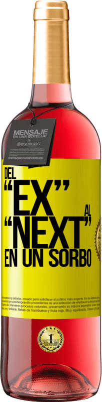 29,95 € Free Shipping | Rosé Wine ROSÉ Edition Del EX al NEXT en un sorbo Yellow Label. Customizable label Young wine Harvest 2024 Tempranillo