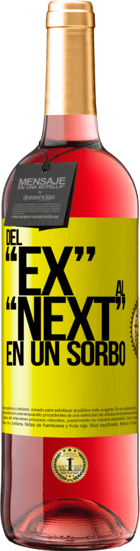 29,95 € Free Shipping | Rosé Wine ROSÉ Edition Del EX al NEXT en un sorbo Yellow Label. Customizable label Young wine Harvest 2025 Tempranillo