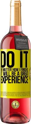 29,95 € Free Shipping | Rosé Wine ROSÉ Edition Do it, no matter how I finished, it will be a great experience Yellow Label. Customizable label Young wine Harvest 2025 Tempranillo