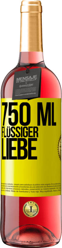 29,95 € Kostenloser Versand | Roséwein ROSÉ Ausgabe 750 ml flüssiger Liebe Gelbes Etikett. Anpassbares Etikett Junger Wein Ernte 2024 Tempranillo