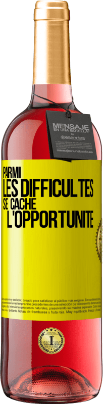 29,95 € Envoi gratuit | Vin rosé Édition ROSÉ Parmi les difficultés, se cache l'opportunité Étiquette Jaune. Étiquette personnalisable Vin jeune Récolte 2024 Tempranillo