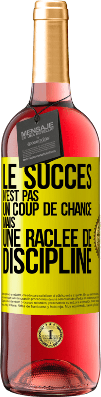 29,95 € Envoi gratuit | Vin rosé Édition ROSÉ Le succès n'est pas un coup de chance mais une raclée de discipline Étiquette Jaune. Étiquette personnalisable Vin jeune Récolte 2024 Tempranillo