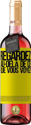 29,95 € Envoi gratuit | Vin rosé Édition ROSÉ Regardez au-delà de ce que vous voyez Étiquette Jaune. Étiquette personnalisable Vin jeune Récolte 2024 Tempranillo