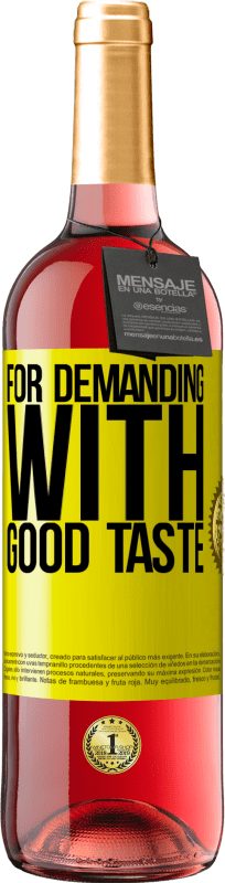 29,95 € Free Shipping | Rosé Wine ROSÉ Edition For demanding with good taste Yellow Label. Customizable label Young wine Harvest 2024 Tempranillo