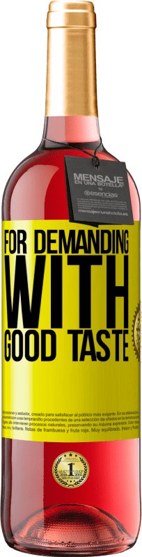 29,95 € Free Shipping | Rosé Wine ROSÉ Edition For demanding with good taste Yellow Label. Customizable label Young wine Harvest 2025 Tempranillo