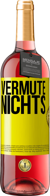 29,95 € Kostenloser Versand | Roséwein ROSÉ Ausgabe Vermute nichts Gelbes Etikett. Anpassbares Etikett Junger Wein Ernte 2025 Tempranillo