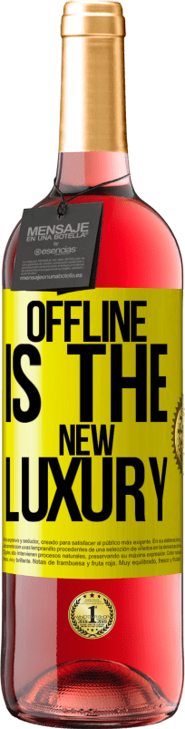 29,95 € Free Shipping | Rosé Wine ROSÉ Edition Offline is the new luxury Yellow Label. Customizable label Young wine Harvest 2023 Tempranillo