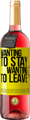 29,95 € Free Shipping | Rosé Wine ROSÉ Edition Wanting to stay wanting to leave Yellow Label. Customizable label Young wine Harvest 2025 Tempranillo