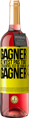 29,95 € Envoi gratuit | Vin rosé Édition ROSÉ Gagner ce n'est pas tout, l'essentiel est de vouloir gagner Étiquette Jaune. Étiquette personnalisable Vin jeune Récolte 2024 Tempranillo