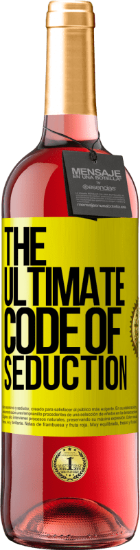 29,95 € 送料無料 | ロゼワイン ROSÉエディション The ultimate code of seduction 黄色のラベル. カスタマイズ可能なラベル 若いワイン 収穫 2025 Tempranillo