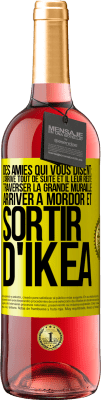 29,95 € Envoi gratuit | Vin rosé Édition ROSÉ Des amies qui vous disent: j'arrive tout de suite. Et il leur reste: traverser la Grande Muraille, arriver à Mordor et sortir d' Étiquette Jaune. Étiquette personnalisable Vin jeune Récolte 2023 Tempranillo