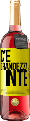 29,95 € Spedizione Gratuita | Vino rosato Edizione ROSÉ C'è grandezza in te Etichetta Gialla. Etichetta personalizzabile Vino giovane Raccogliere 2023 Tempranillo