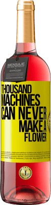 29,95 € Free Shipping | Rosé Wine ROSÉ Edition Thousand machines can never make a flower Yellow Label. Customizable label Young wine Harvest 2024 Tempranillo