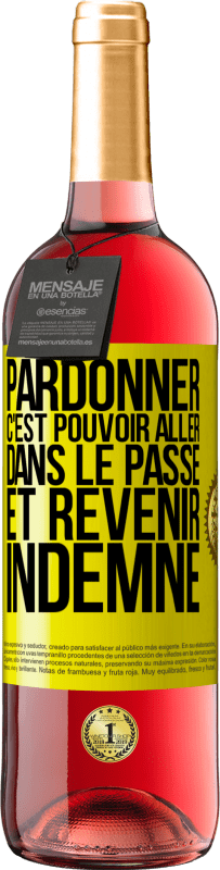 29,95 € Envoi gratuit | Vin rosé Édition ROSÉ Pardonner, c'est pouvoir aller dans le passé et revenir indemne Étiquette Jaune. Étiquette personnalisable Vin jeune Récolte 2023 Tempranillo