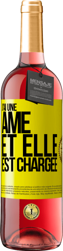 29,95 € Envoi gratuit | Vin rosé Édition ROSÉ J'ai une âme et elle est chargée Étiquette Jaune. Étiquette personnalisable Vin jeune Récolte 2023 Tempranillo