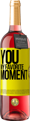 29,95 € Free Shipping | Rosé Wine ROSÉ Edition You. My favorite moment Yellow Label. Customizable label Young wine Harvest 2025 Tempranillo