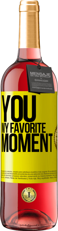 29,95 € Free Shipping | Rosé Wine ROSÉ Edition You. My favorite moment Yellow Label. Customizable label Young wine Harvest 2023 Tempranillo