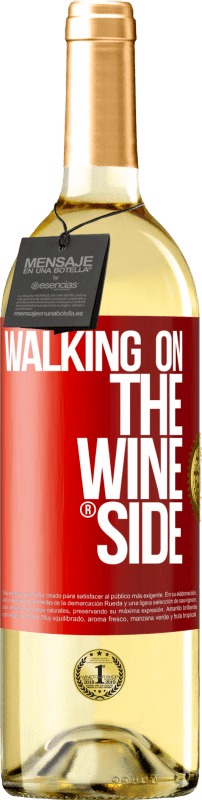 29,95 € Envoi gratuit | Vin blanc Édition WHITE Walking on the Wine Side® Étiquette Rouge. Étiquette personnalisable Vin jeune Récolte 2024 Verdejo