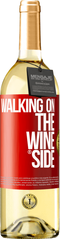 29,95 € Envío gratis | Vino Blanco Edición WHITE Walking on the Wine Side® Etiqueta Roja. Etiqueta personalizable Vino joven Cosecha 2023 Verdejo
