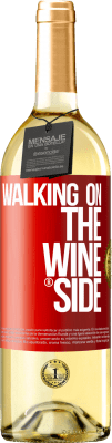 29,95 € Spedizione Gratuita | Vino bianco Edizione WHITE Walking on the Wine Side® Etichetta Rossa. Etichetta personalizzabile Vino giovane Raccogliere 2024 Verdejo