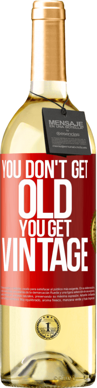 29,95 € 免费送货 | 白葡萄酒 WHITE版 你不老，你就老 红色标签. 可自定义的标签 青年酒 收成 2023 Verdejo