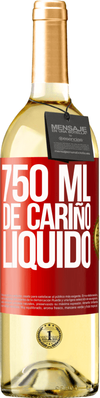 29,95 € Envío gratis | Vino Blanco Edición WHITE 750 ml. de cariño líquido Etiqueta Roja. Etiqueta personalizable Vino joven Cosecha 2024 Verdejo