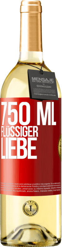 29,95 € Kostenloser Versand | Weißwein WHITE Ausgabe 750 ml flüssiger Liebe Rote Markierung. Anpassbares Etikett Junger Wein Ernte 2023 Verdejo