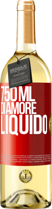 29,95 € Spedizione Gratuita | Vino bianco Edizione WHITE 750 ml di amore liquido Etichetta Rossa. Etichetta personalizzabile Vino giovane Raccogliere 2024 Verdejo