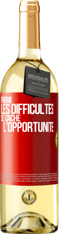 29,95 € Envoi gratuit | Vin blanc Édition WHITE Parmi les difficultés, se cache l'opportunité Étiquette Rouge. Étiquette personnalisable Vin jeune Récolte 2024 Verdejo