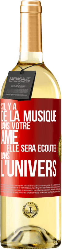 29,95 € Envoi gratuit | Vin blanc Édition WHITE S'il y a de la musique dans votre âme elle sera écoutée dans l'univers Étiquette Rouge. Étiquette personnalisable Vin jeune Récolte 2023 Verdejo