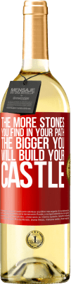 29,95 € Free Shipping | White Wine WHITE Edition The more stones you find in your path, the bigger you will build your castle Red Label. Customizable label Young wine Harvest 2023 Verdejo