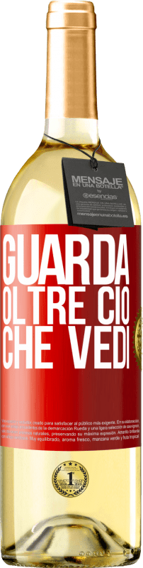 29,95 € Spedizione Gratuita | Vino bianco Edizione WHITE Guarda oltre ciò che vedi Etichetta Rossa. Etichetta personalizzabile Vino giovane Raccogliere 2024 Verdejo