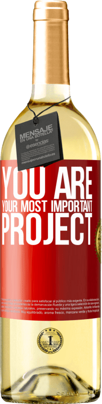 29,95 € Free Shipping | White Wine WHITE Edition You are your most important project Red Label. Customizable label Young wine Harvest 2025 Verdejo